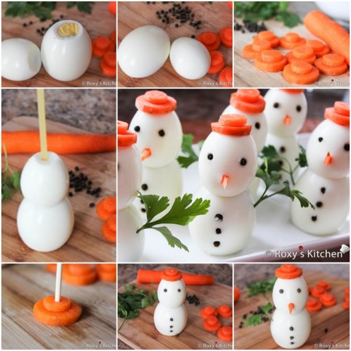 Adorable Egg Snowman