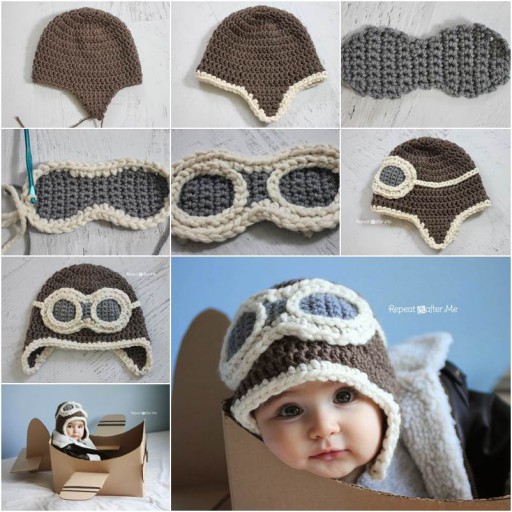 Cute Aviator Hat Crochet Pattern