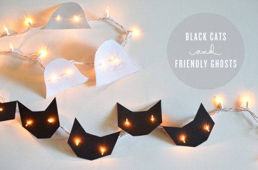 How To Make DIY Black Cats And Friendly Ghosts 1