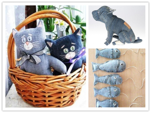 Craft Ideas To Do With Old Jeans 2