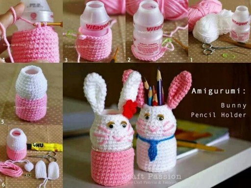 How To Make DIY Bunny Pencil Holders