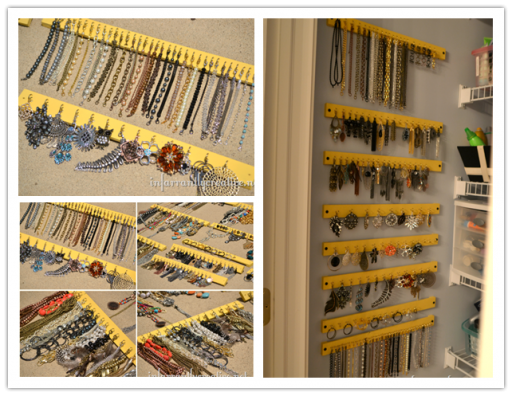How To Make Paint Stick Hanging Jewelry Organizer 1