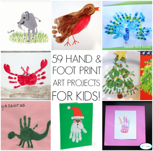59 Hand And Foot Print Art Projects For Kids