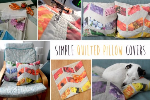DIY Quilted Pillow Covers