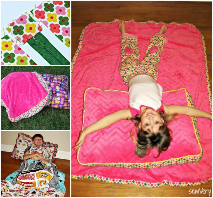 How To Make Cuddle Floor Pillow And Blanket DIY Tag
