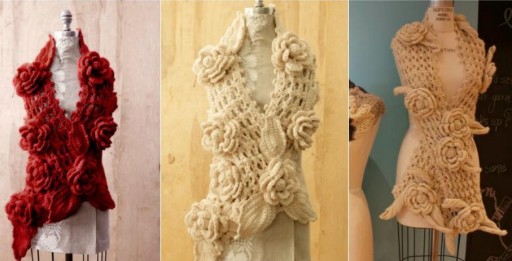 Irish Lace Scarf Free Crochet Pattern