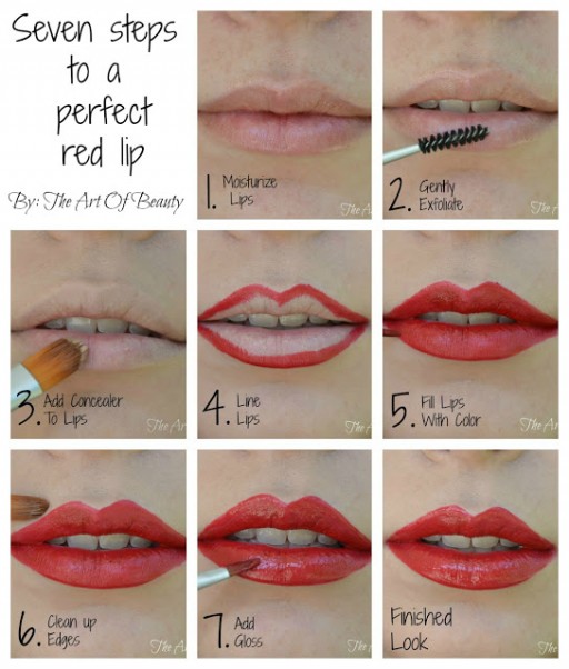 Seven Steps To A Perfect Red Lip