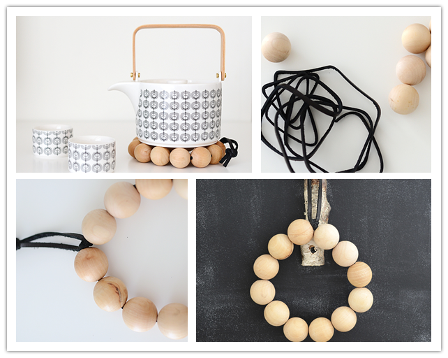 How to make DIY wooden bead trivet DIY Tag