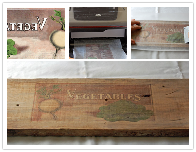 How to print pictures on wood with waxed paper transfer technology ...